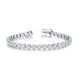 Shy Creation Diamond Line Bracelet 3.79 CT-Shy Creation Diamond Line Bracelet in 14 karat white gold with diamonds totaling 3.79 carats.