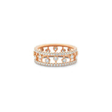 De Beers Dewdrop Band-De Beers Dewdrop Band - R1023140052 - De Beers Dewdrop Band in 18 karat rose gold with diamonds. 6mm wide.