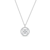 De Beers Enchanted Lotus Medal Necklace-De Beers Enchanted Lotus Medal Pendant - N1021990045