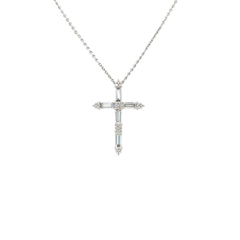 Diamond Cross Pendant-Diamond Cross Pendant - DNNEL00299