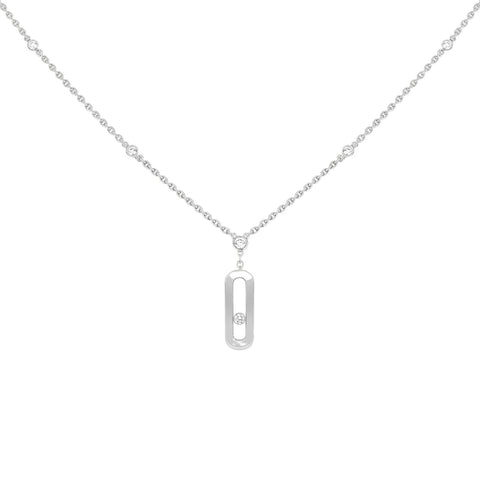 Messika Move Uno Diamond Necklace-Messika Move Uno Diamond Necklace - 10111-WG