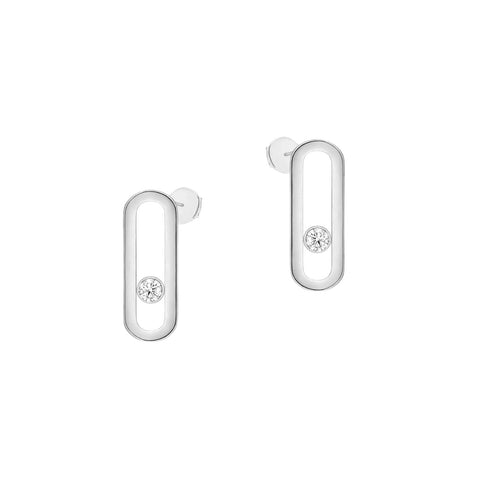 Messika Move Uno Earrings-Messika Move Uno Earrings - 12182-WG