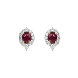 Ruby Diamond Earrings-Ruby Diamond Earrings - RENEL00257