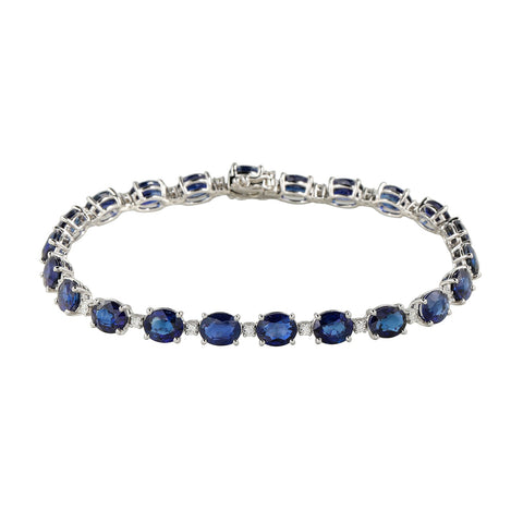 Sapphire Diamond Bracelet-Sapphire Diamond Bracelet - SBNEL00141