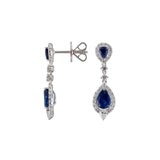 Sapphire Diamond Earrings-Sapphire Diamond Earrings - SENEL00281