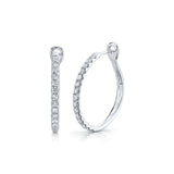 Shy Creation Diamond Hoop Earrings 0.74 CT-Shy Creation Diamond Hoop Earrings 0.74 CT - SC22005539