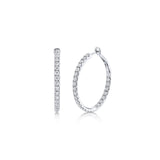 Shy Creation Diamond Hoop Earrings 4.00 CT-Shy Creation Diamond Hoop Earrings 4.00 CT - SC22006124