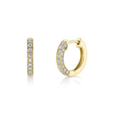 Shy Creation Diamond Huggie Earrings 0.44 CT-Shy Creation Diamond Huggie Earrings 0.44 CT - SC22008539V2