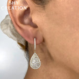 Shy Creation Diamond Pear Earrings 2.18 CT-Shy Creation Diamond Pear Earrings 2.18 CT - SC55024145