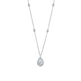 Shy Creation Pear-Shaped Diamond Necklace 0.61 CT-Shy Creation Pear - Shaped Diamond Necklace - SC22009024