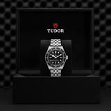 TUDOR Black Bay-TUDOR Black Bay - M7941A1A0NU-0003 - TUDOR Black Bay in a 41mm stainless steel case with black dial on stainless steel bracelet, featuring a bi-directional rotating bezel and automatic movement with up to 70 hours of power reserve.