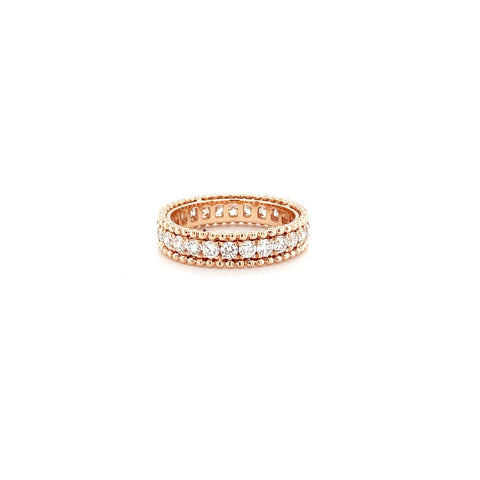 Beaded Eternity Diamond Band-Beaded Eternity Diamond Band -