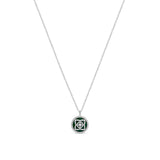 De Beers Enchanted Lotus Jade Necklace-De Beers Enchanted Lotus Pendant in White Gold and Jade -