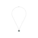 De Beers Enchanted Lotus Jade Necklace-De Beers Enchanted Lotus Pendant in White Gold and Jade -