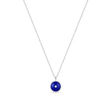 De Beers Enchanted Lotus Lapis Lazuli Necklace-De Beers Enchanted Lotus Pendant in White Gold and Lapis Lazuli -