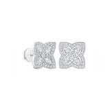 De Beers Enchanted Lotus Stud Earrings-De Beers Enchanted Lotus Stud Earrings - E103446