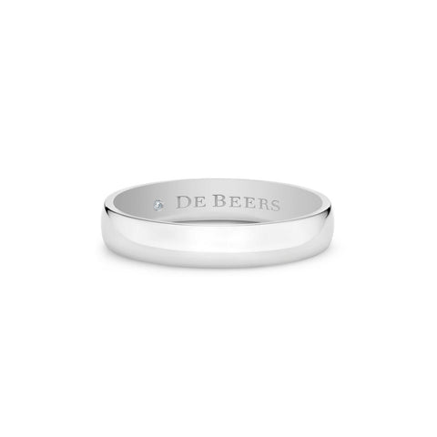 De Beers Wide Court Band, 4mm-De Beers Wide Court Band, 4mm - J1BF03XXXP53