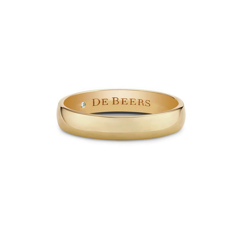 De Beers Wide Court Band, 4mm-De Beers Wide Court Band, 4mm - J1BF03XXXY54