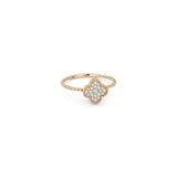 Diamond Clover Ring-Diamond Clover Ring -