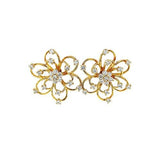 Diamond Flower Earrings-Diamond Flower Earrings -