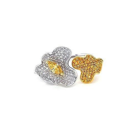 Diamond Flower Ring-Diamond Flower Ring - DRTIJ03114