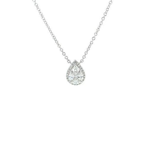 Diamond Pendant and Chain-Diamond Pendant and Chain -