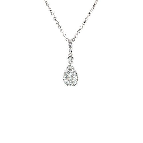 Diamond Pendant and Chain-Diamond Pendant and Chain -