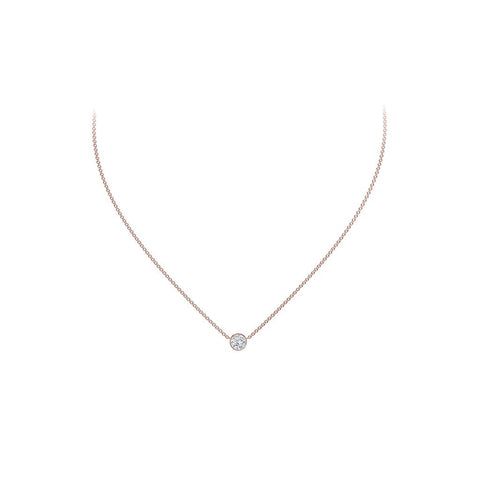 De Beers Forevermark Tribute™ Collection Round Diamond Necklace-Forevermark Diamond Necklace -