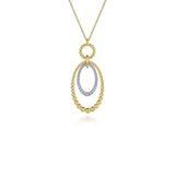 Gabriel & Co. Bujukan Diamond Oval Pendant Necklace-Gabriel & Co. Bujukan Diamond Oval Pendant Necklace - NK6995M45JJ