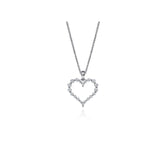 Gabriel & Co. Diamond Heart Pendant Necklace-Gabriel & Co. Diamond Heart Pendant Necklace - NK6759W45JJ