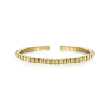 Gabriel & Co. Gold Textured Open Bangle-Gabriel & Co. Gold Textured Open Bangle