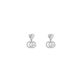 Gucci GG Running Earrings with Diamonds-Gucci GG Running Earrings with Diamonds -