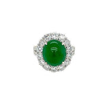 Jade Diamond Ring-Jade Diamond Ring -