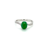 Jade Diamond Ring-Jade Diamond Ring -