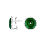 Jadeite Disc Earrings-Jade Disc Earrings - OENEL00372