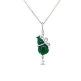 Jade Gourd Pendant and Chain-Jade Gourd Pendant and Chain -