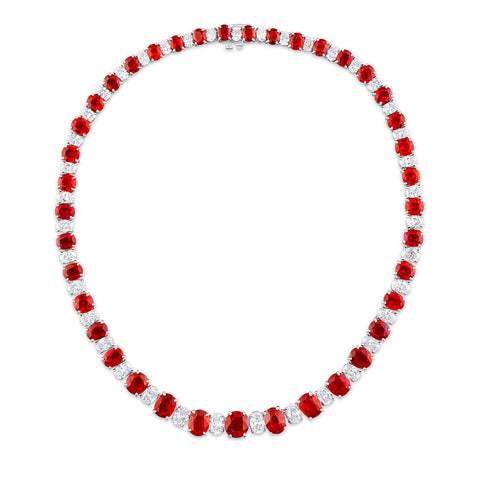 JB Star Ruby Diamond Necklace-JB Star Ruby Diamond Necklace - 099/029