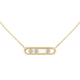 Messika Move Diamond Necklace-Messika Move Diamond Necklace - 03997-YG