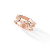 Messika Move Romane-Messika Move Romane in 18 karat rose gold with diamonds.