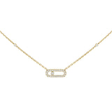 Messika Move Uno Necklace Pavé-Messika Move Uno Necklace -