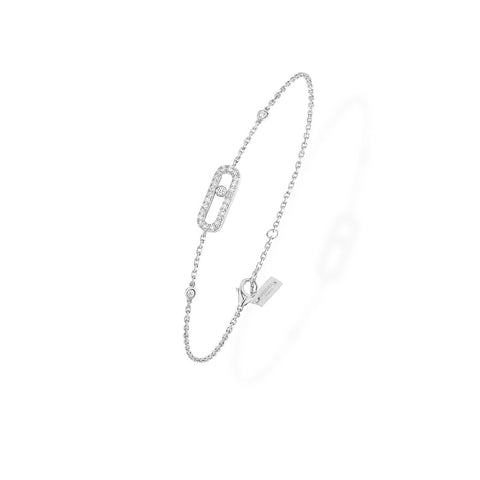 Messika Move Uno Pavé Bracelet-Messika Move Uno Pave Bracelet - 04706-WG