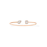 Messika My Twin Toi & Moi Thin Bangle-Messika My Twin Toi & Moi Thin Bangle - 07222-PG