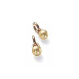 Mikimoto Golden South Sea Cultured Pearl Earrings-Mikimoto Golden South Sea Cultured Pearl Earrings -