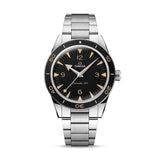 Omega Seamaster 300 41mm-Omega Seamaster 300 Co-axial Master Chronometer in a 41mm stainless steel case with black dial on stainless steel bracelet, featuring an automatic movement.