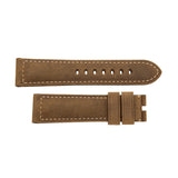 Panerai Scamosciato Dark Brown Beige 24/22mm-Panerai Scamosciato Dark Brown Beige 24/22mm - MX006ZBZ