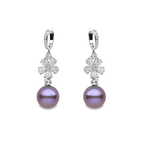 Pink Freshwater Pearl Earrings-Pink Freshwater Pearl Earrings -