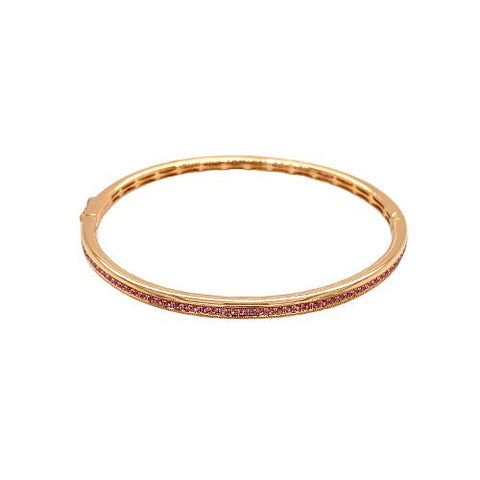 Pink Sapphire Bangle-Pink Sapphire Bangle - SBTIJ00489