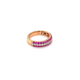 Pink Sapphire Diamond Band-Pink Sapphire Diamond Band -