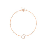 Qeelin Petite Wulu Bracelet-Qeelin Petite Wulu Bracelet - Petite Wulu bracelet in 18K rose gold with diamonds