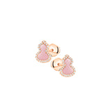 Qeelin Petite Wulu Ear Studs-Qeelin Petite Wulu Ear Studs - WU-ERSD0002E-RGDPO